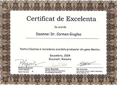 diploma dr carmen giuglea